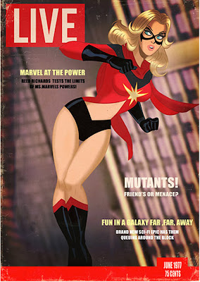 Superhero Pin-Up Cover Girls