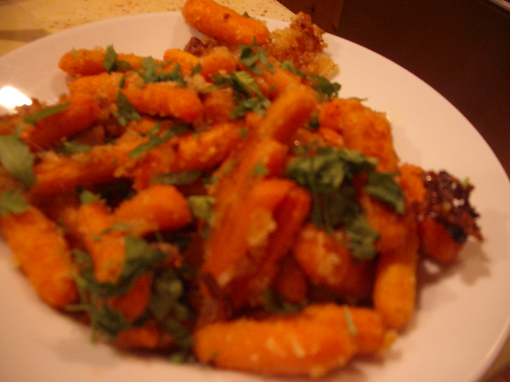 Mystery Lovers' Kitchen Parmesan Roasted Baby Carrots