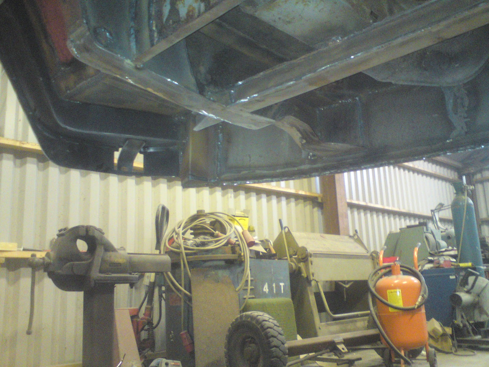 Steel Demon's Auto Surgery Final stage of welding and door gap checking