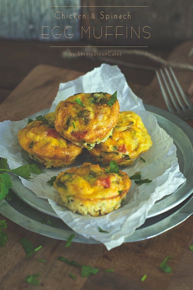 Melley Mey's Kitchen Chicken & Spinach Egg Muffins Recipe...