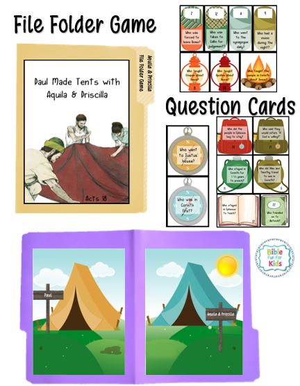 Priscilla And Aquila Tent Makers Easy Craft