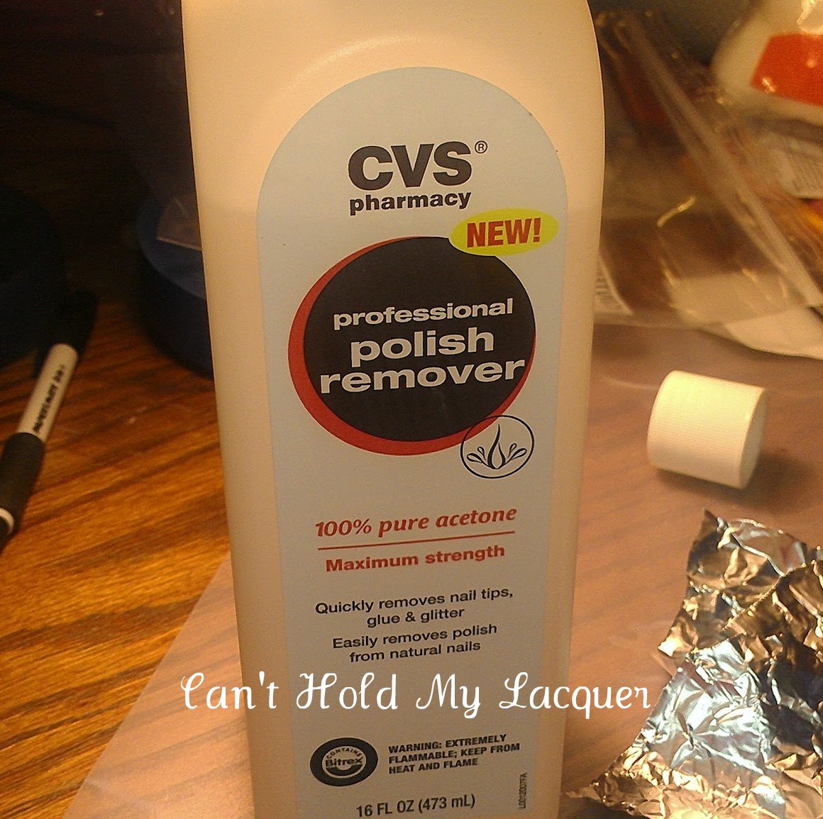 Can't Hold My Lacquer Tin Foil Glitter Removal Method