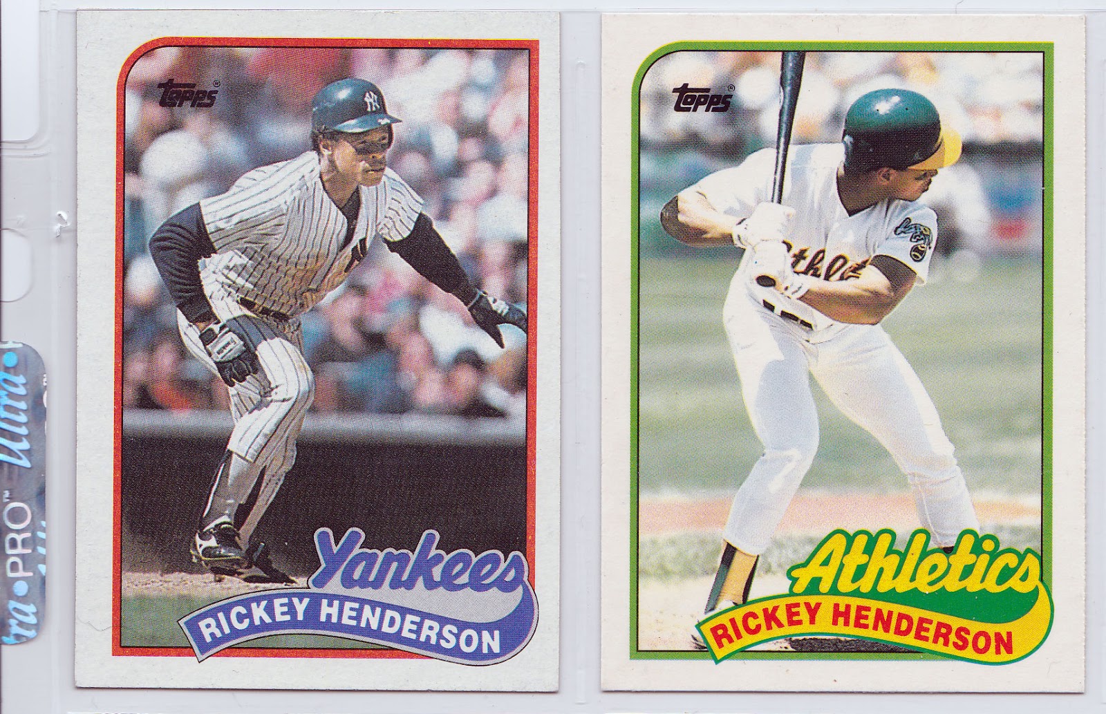 Baseball Card Breakdown: Vagabond Binder: Rickey Henderson