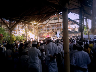 The Atmosphere Of The Final Stage Of The Ngenteg Linggih Ceremony At Ringdikit Village