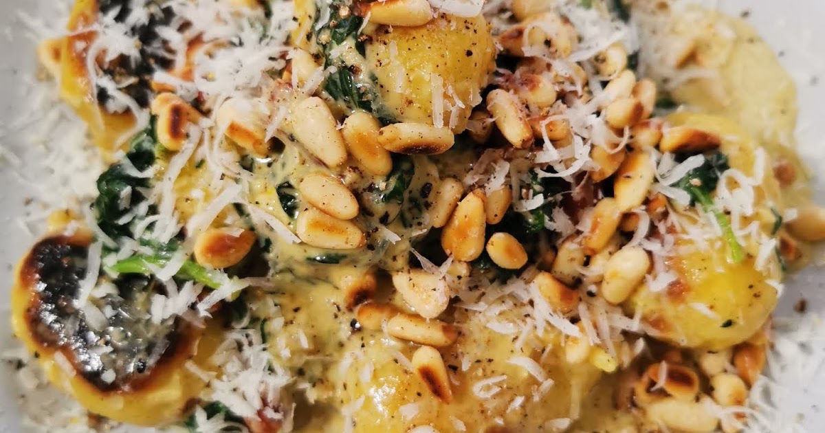 Life at the Gables Gnocchi with Spinach, Pancetta and Parmesan Cream