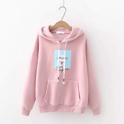 ÁO KHOÁC NỈ HOODIE THỎ XINH