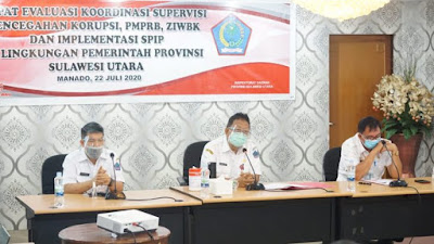 Terwujudnya Good Governance, Pemprov Sulut Melaksanakan Rapat Evaluasi PMPRB, Korsupgah dan ZIWBK