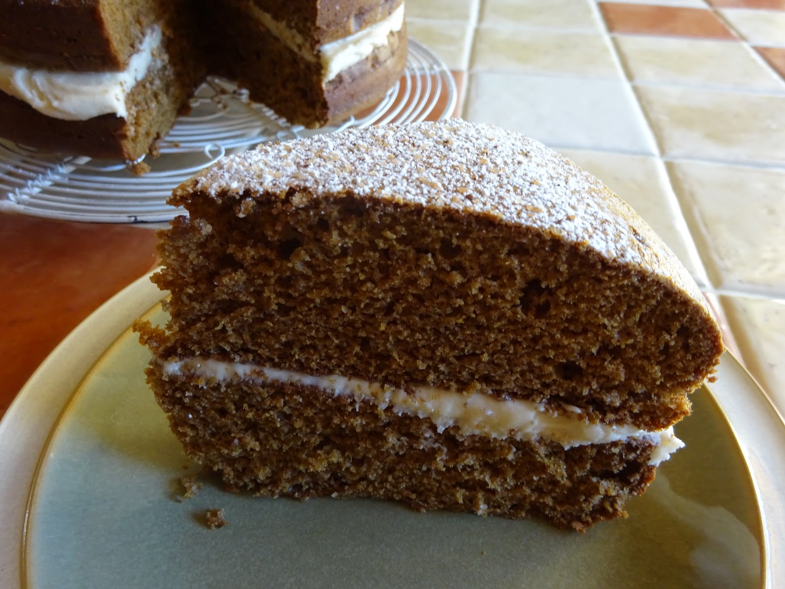 Layered Spiced Rum Cake