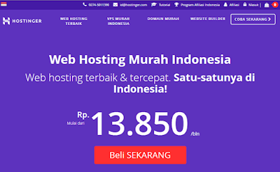 Hostinger, layanan web hosting Indonesia