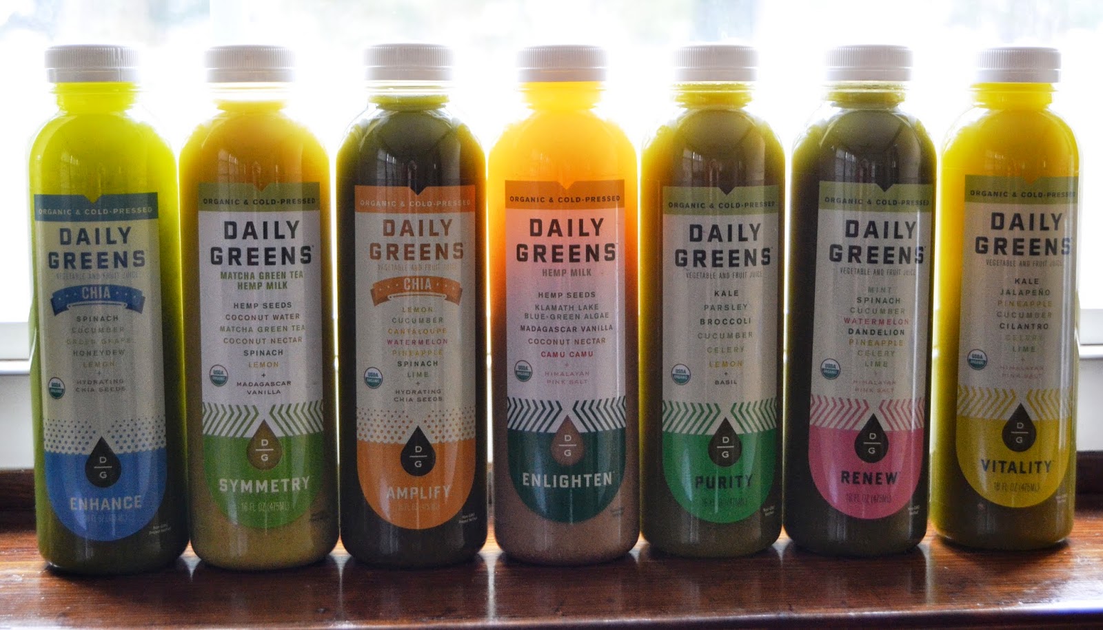 Daily Greens juices