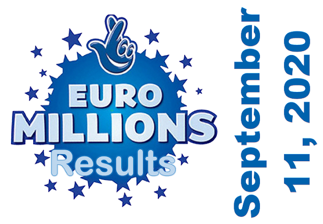 EuroMillions Results for Friday, September 11, 2020 EuroMillions Results for Friday, September 11, 2020