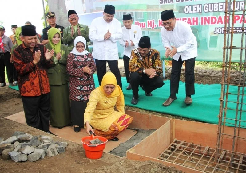 Gubernur Jatim Letakkan Batu Pertama di SMA Budi Luhur LDII Jombang