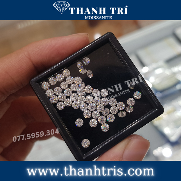 Kim cương Moissanite Round 3.3ly