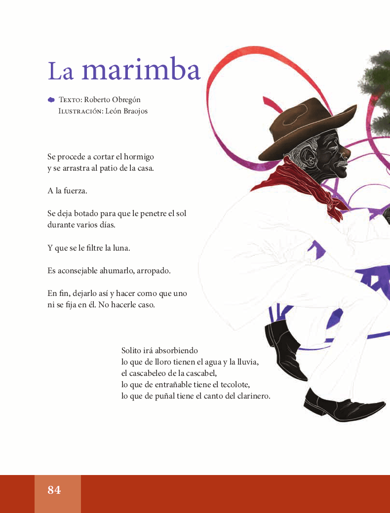 La marimba - Español Lecturas 6to 2014-2015 