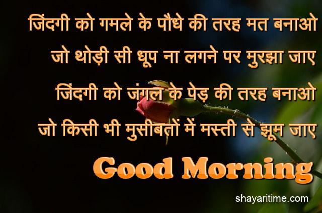 good morning shayari