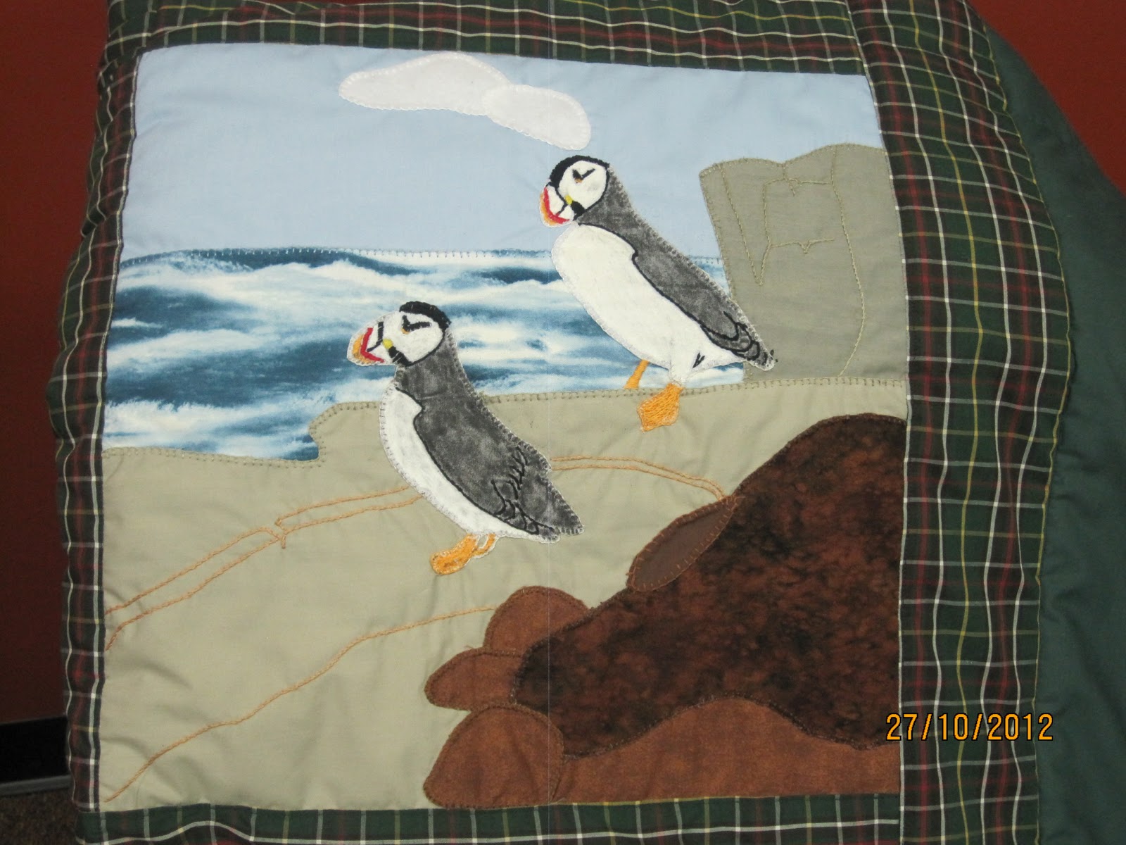 A year in rural New Found Land Newfoundland quilt