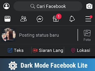 Tata Cara Mengaktifkan Dark Mode Di Facebook Lite Area Tekno