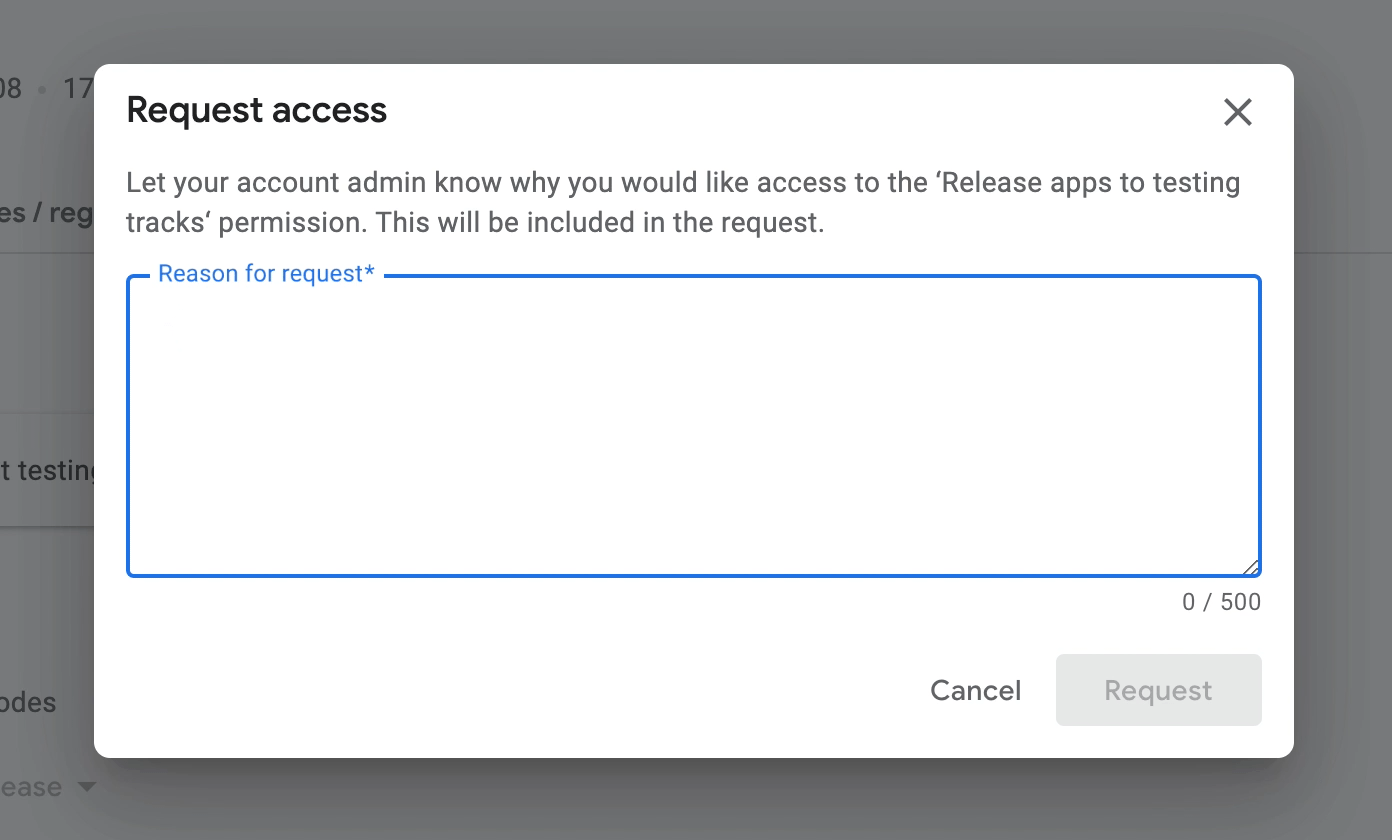 GIF de solicitação de acesso