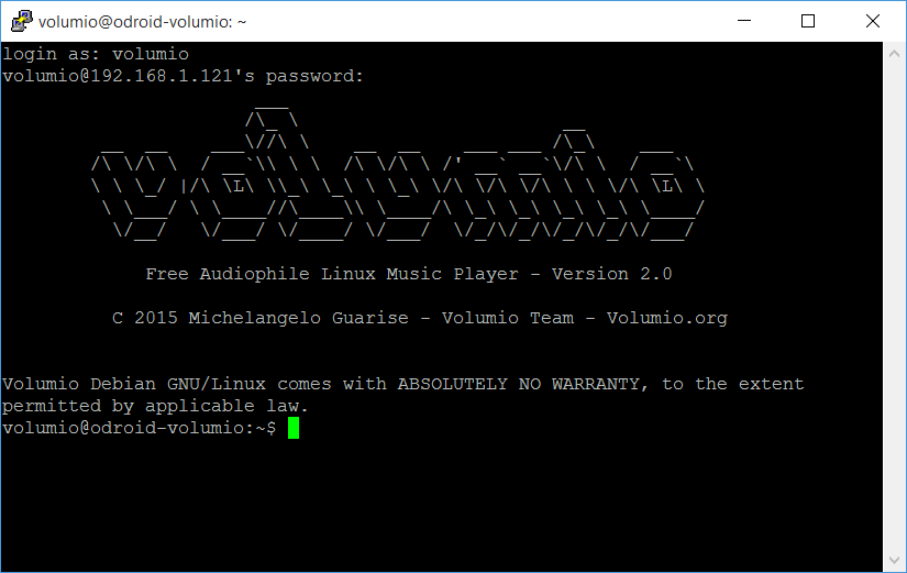 Archimago S Musings Set Up Low Power Linux Audio Player Odroid C2 Volumio 2
