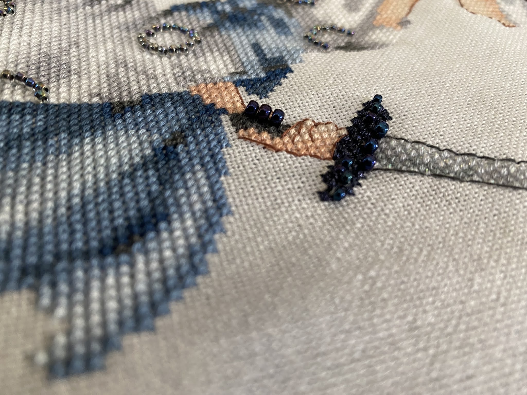 Beverly's CrossStitch Finishes Lady Justice (Mirabilia) Conversion