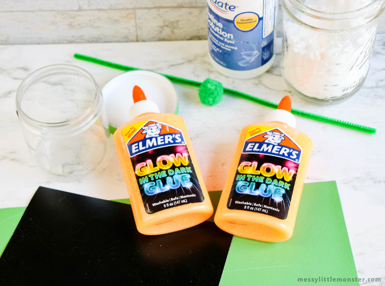 Homemade Glow in the dark Slime Recipe - A Pumpkin And A Princess