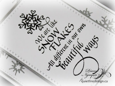 Diana Nguyen, Quietfire Design, Snowflakes, Impression Obsession