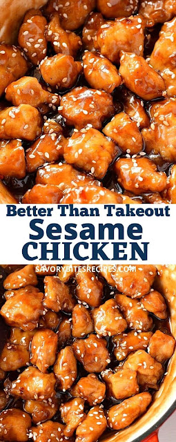 Ultimate Easy Sesame Chicken (With Video) | Savory Bites Recipes - A ...