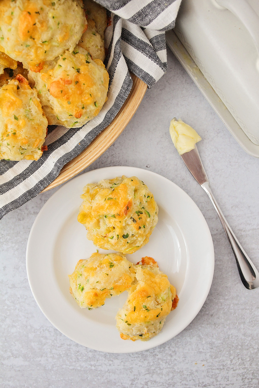 Cheddar Zucchini Biscuits The Baker Upstairs