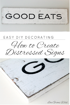 How to Create Distressed Signs