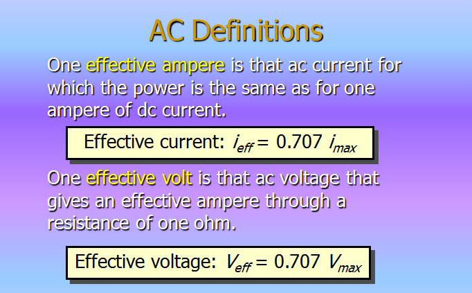 A C circuits,Alternate currents,
