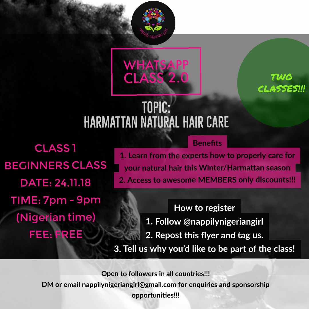 Nng Harmattan Winter Natural Hair Care Class 2 0 Nappilynigeriangirl