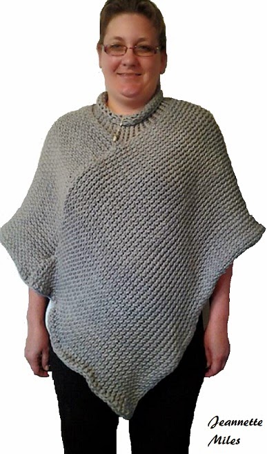 The Knitter: Knifty Knitter Poncho with Collar