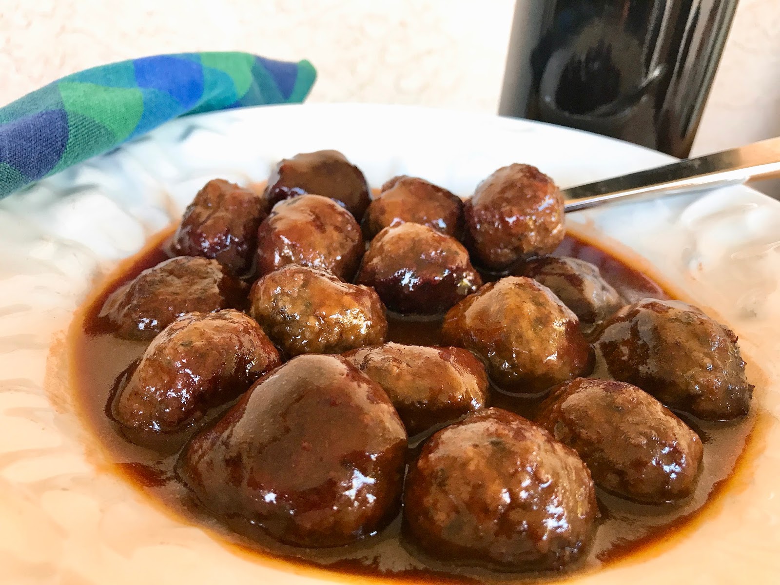 Savory Meatballs in Red Wine Gravy
