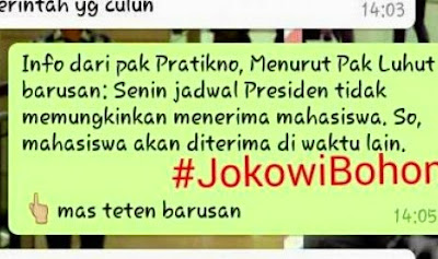 Inilah Kebohongan Presiden Republik Indonesia Versi BEM Universitas Indonesia