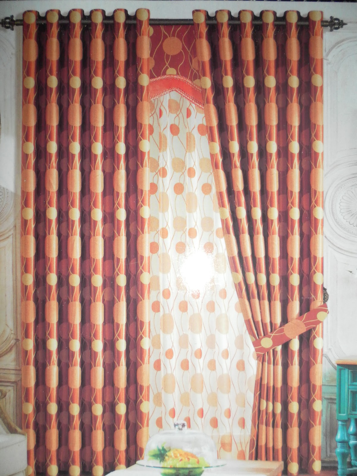 Model Gorden Warna Merah | Sobat Interior Rumah