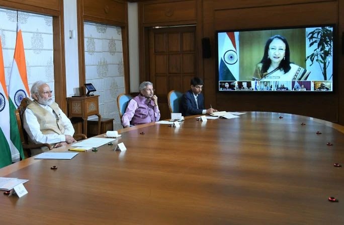 Prime Minister Narendra Modi videoconference