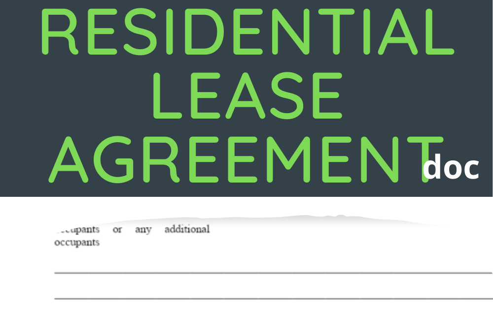 Rent Agreement Format In Word Sample Contracts