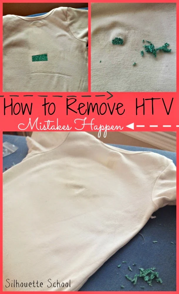 How to Remove Heat Transfer Vinyl Mistakes - Silhouette School