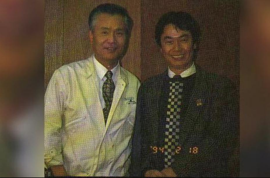 gunpei Yokoi and game designer Shigeru Miyamoto gunpei Yokoi and game designer Shigeru Miyamoto