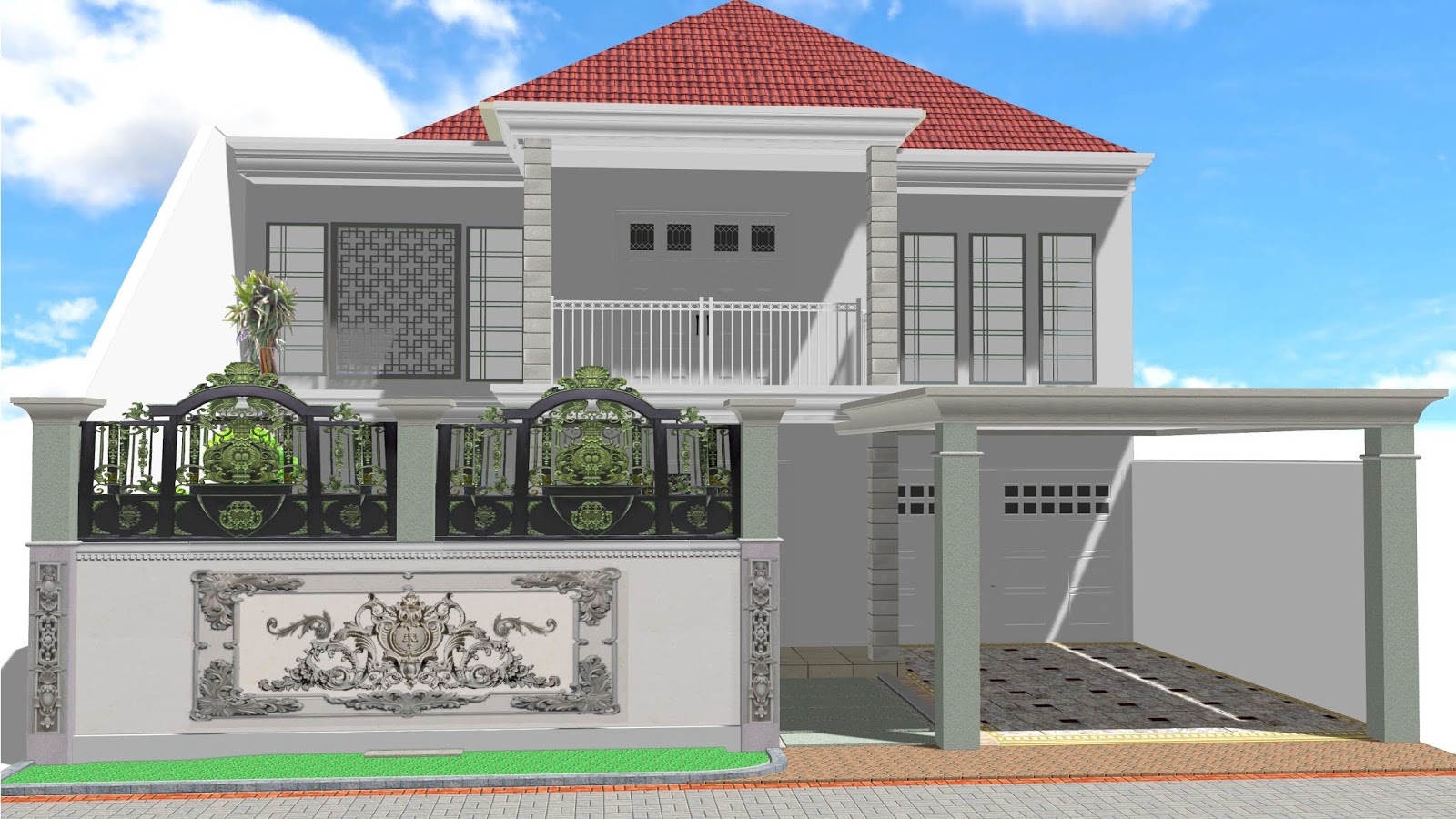 Gambar Taman Rumah Mewah Gambar Halaman Luas Rumah Mewah : 40 Contoh