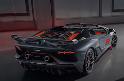 svj lamborghini aventador 63 roadster orange grey carbon screen