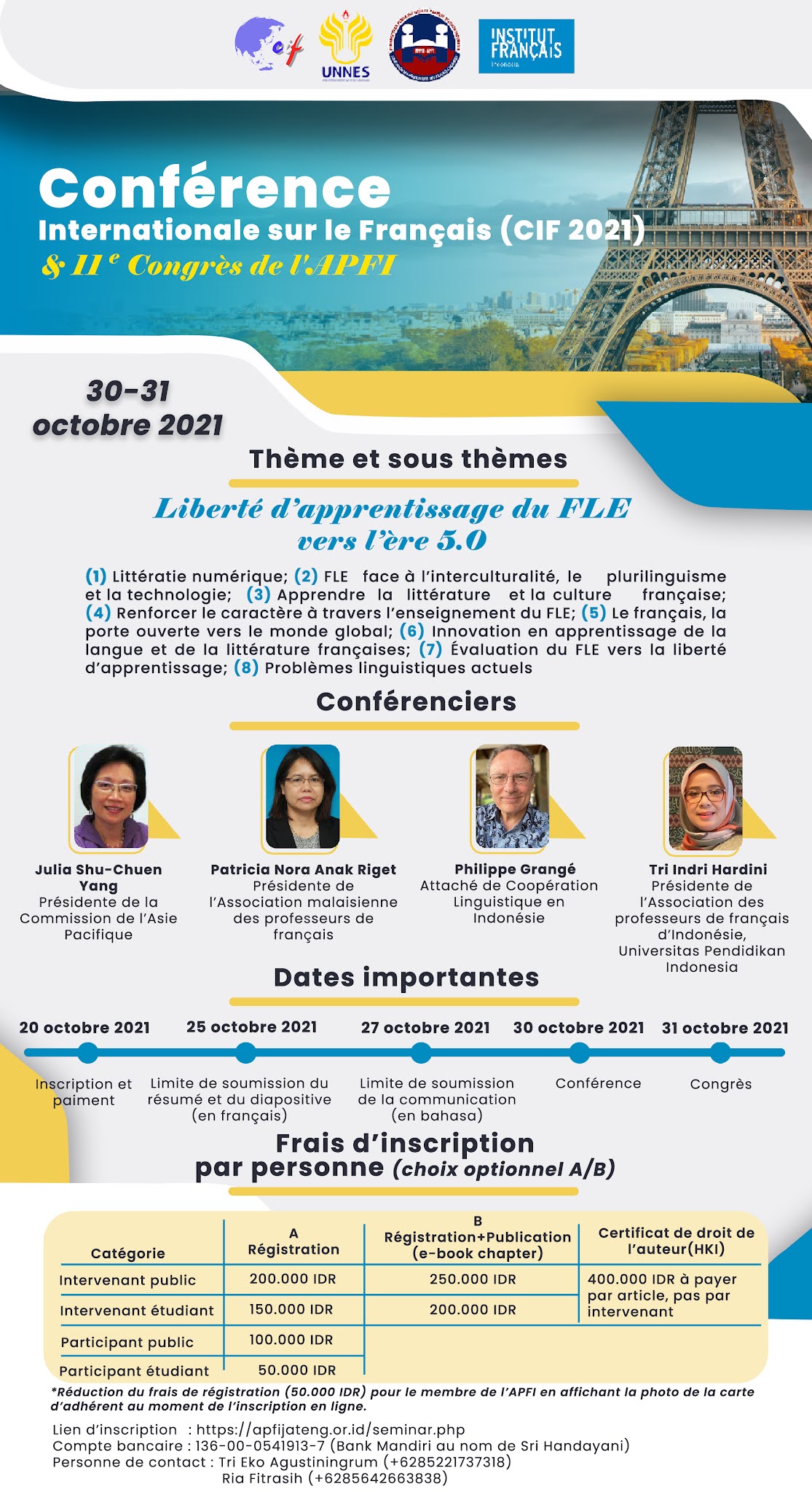 Conférence Internationale sur le Français 2021