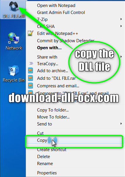 copy the dll file Ssctlnwk.dll