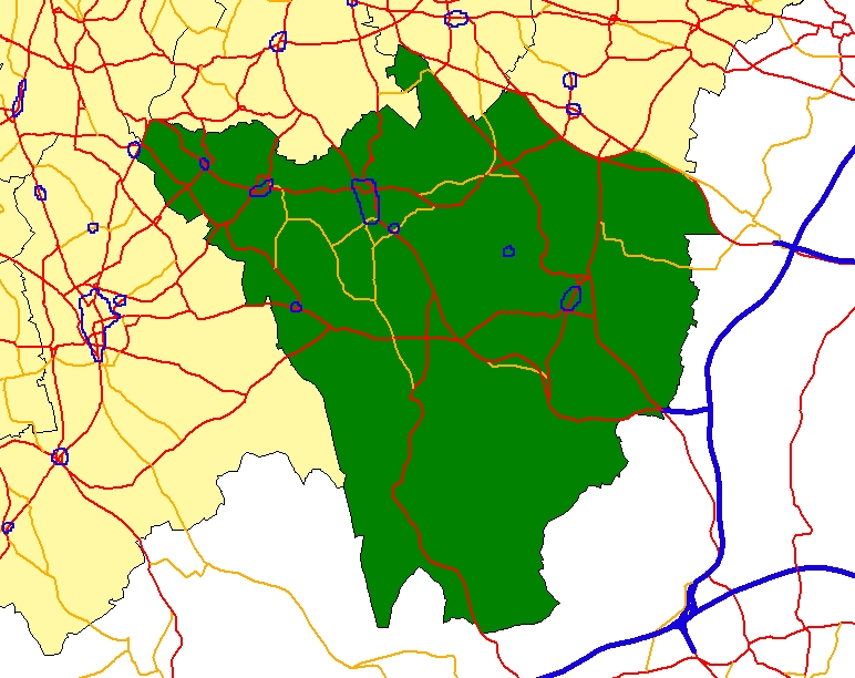 Bromley Map Region Political 