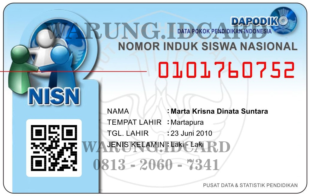 081320607341 Cetak Id Card Murah Bandung Kartu Pelajar Member Emboss Cetak Kartu Nisn