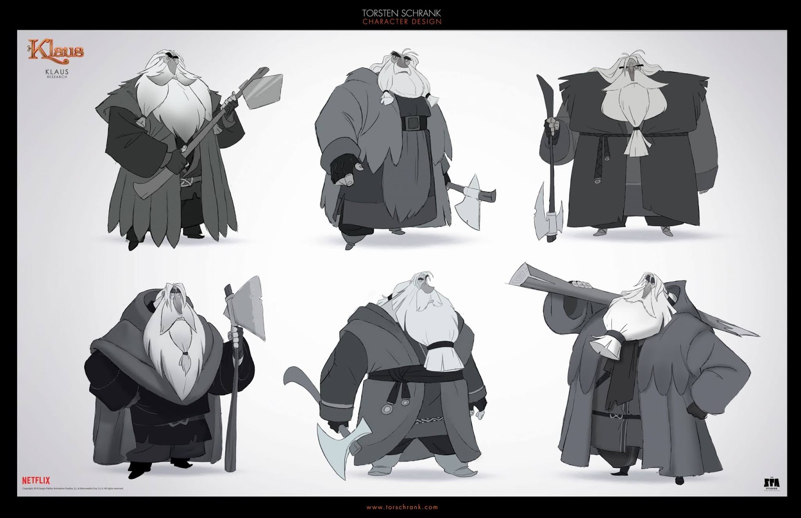 Character Design Artist Interviews Klaus The Art of the Movie