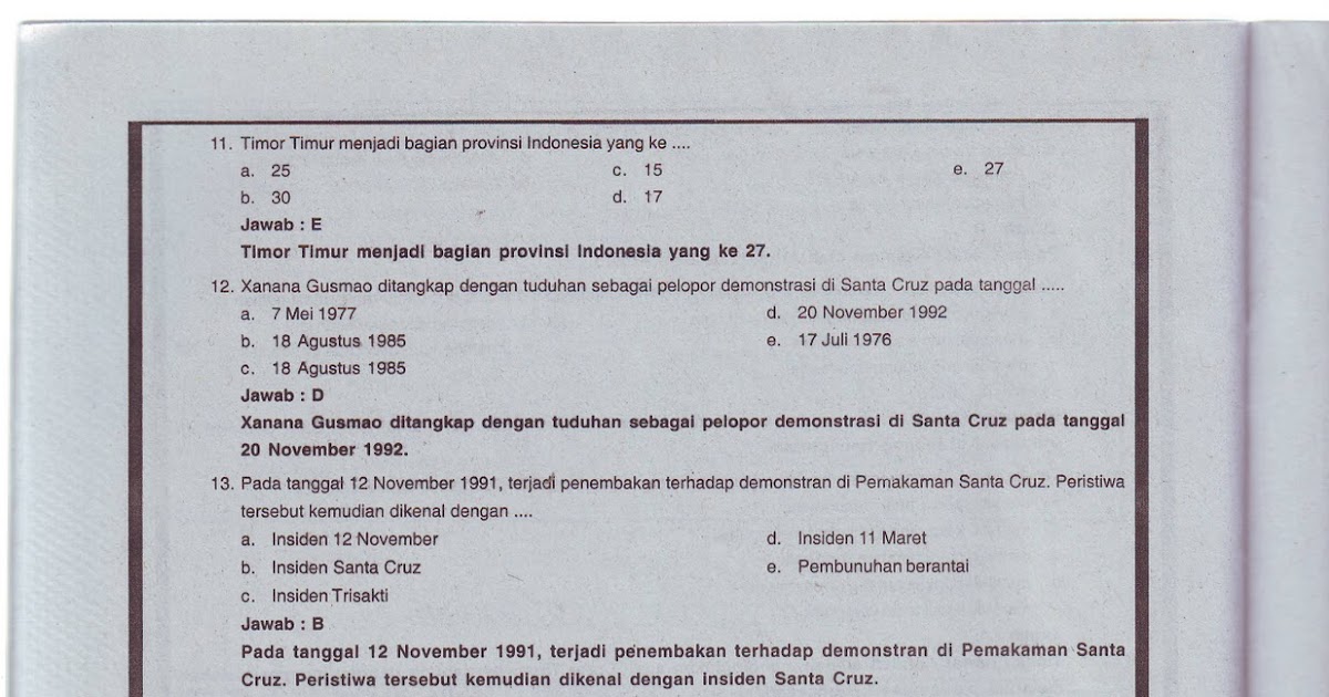 Kunci Jawaban Sejarah Indonesia Kelas 12 Semester 2 Blog