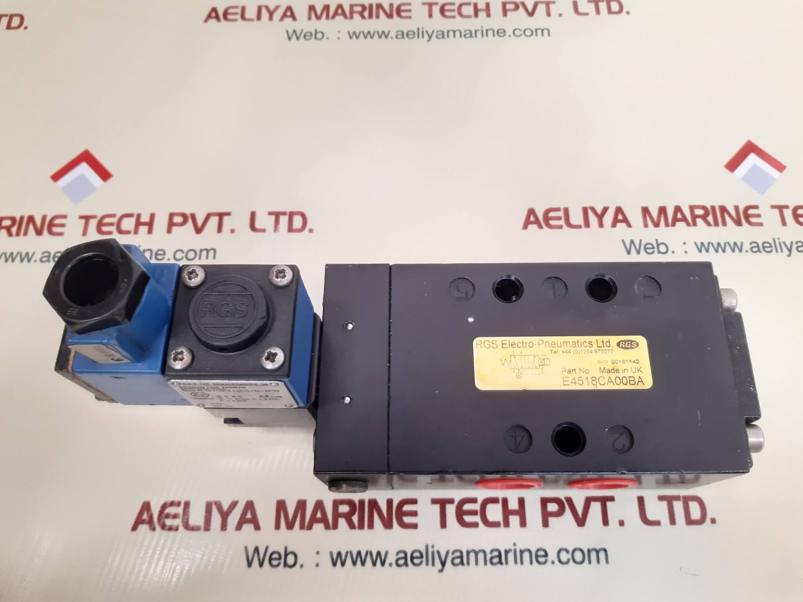 RGS ELECTRO-PNEUMATICS E13AXCA00BA SOLENOID VALVE - Aeliya Marine