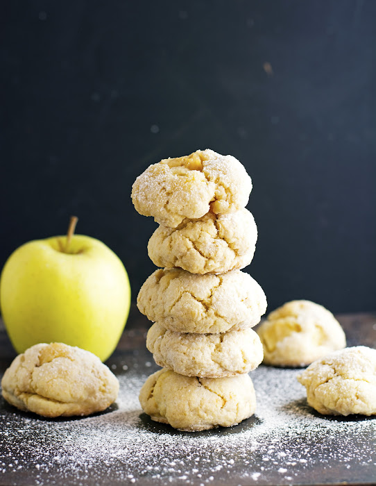 Soft Apple Crinkle Cookies