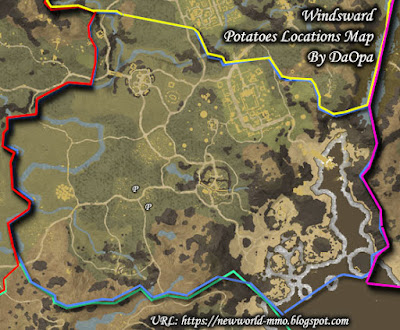 Windsward potato locations map
